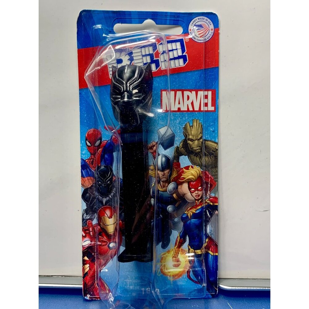 Marvel Black Panther PEZ Dispenser & Candy Set